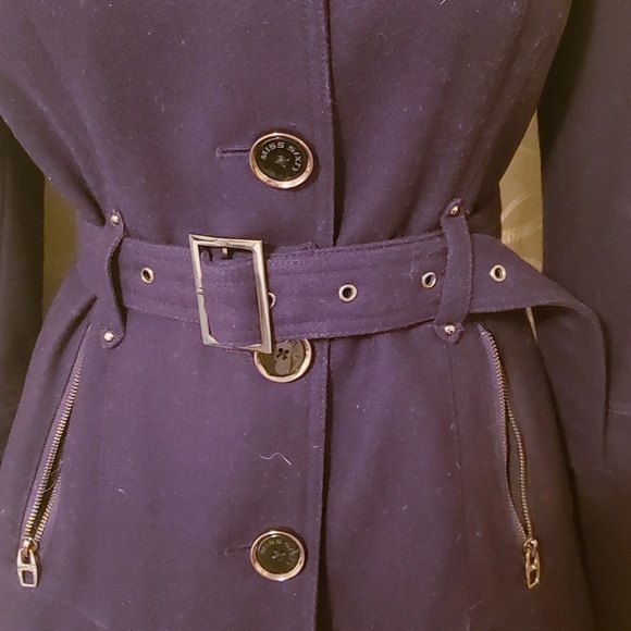 Miss Sixty Plum Coat size M - Picture 3 of 8